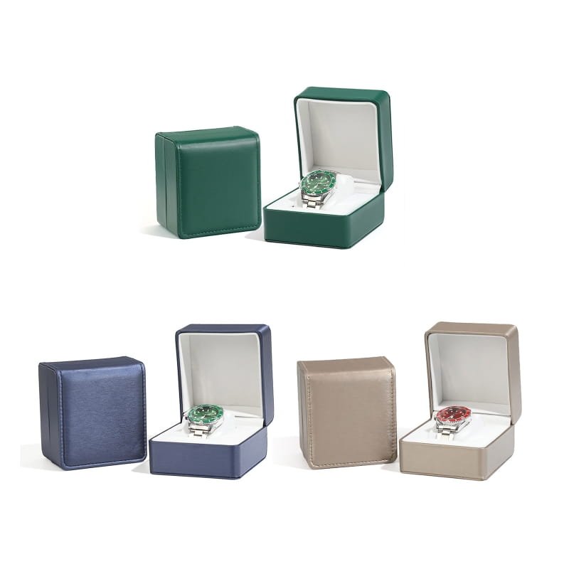 Custom printing brand single watch box buy online,leather case for watches,leather watch case manufacturer