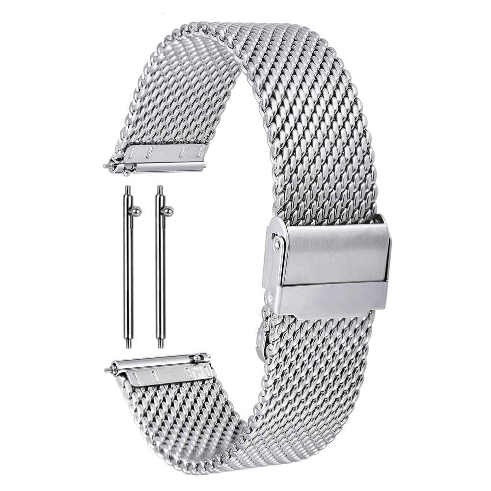 Stainless Steel Metal Mesh Quick Release Strap Milanese Bracelet Replacement