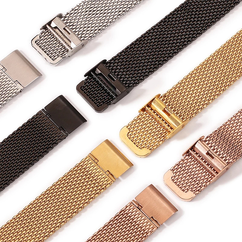 Custom quality stainless steel mesh band with different colors