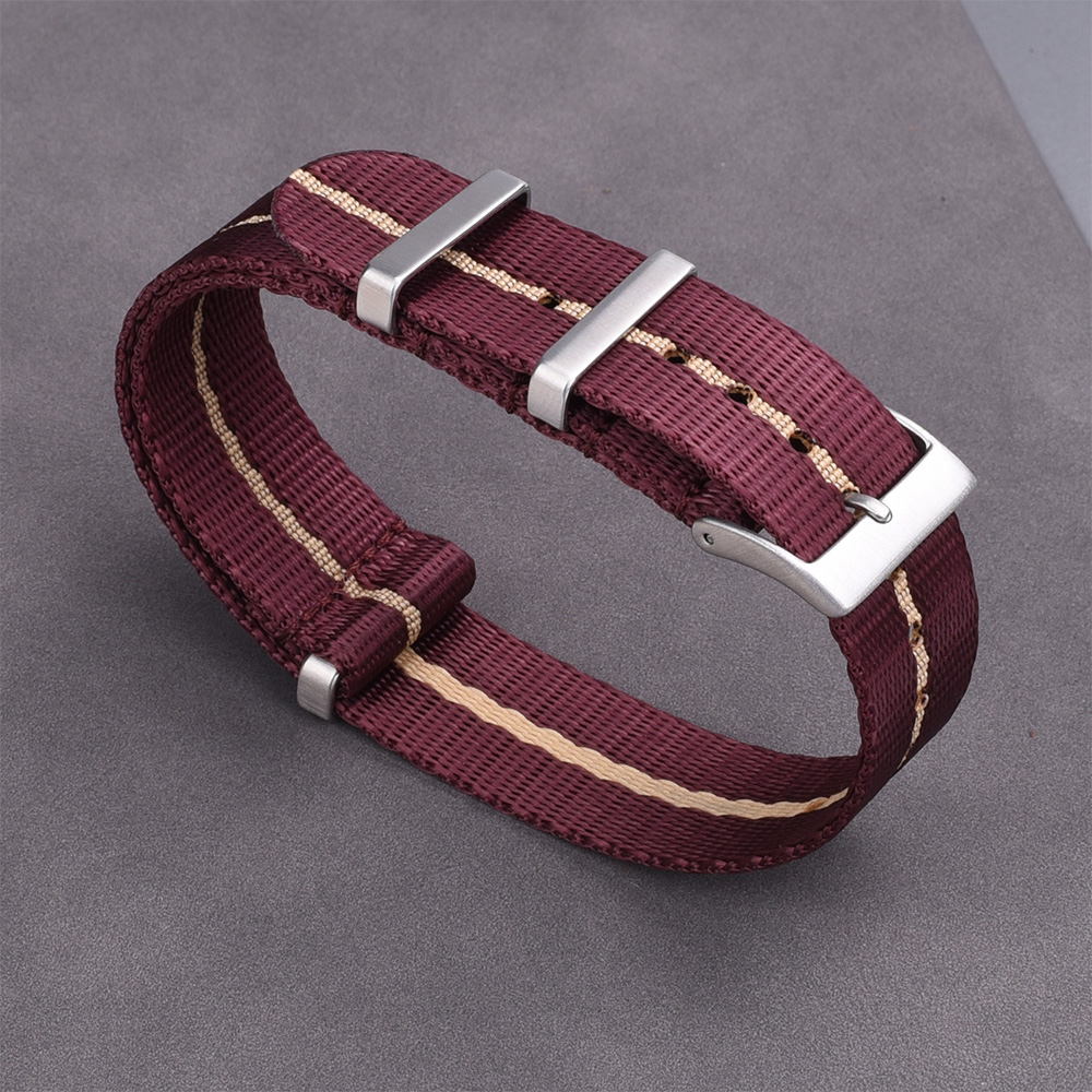 Custom nato nylon watch straps buckle with logo